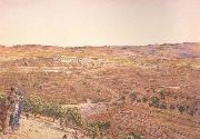 william holman hunt,o.m.,r.w.s The Plain of Rephaim from Mount Zion (mk46) USA oil painting artist